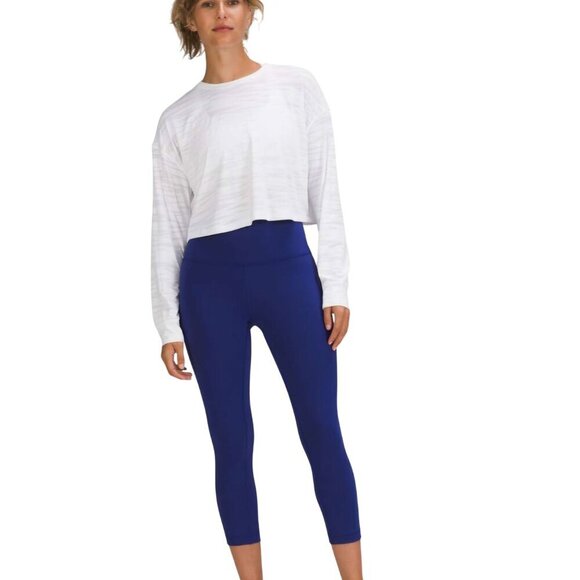 Lululemon White Muscle Love Long Sleeve Top Rare Size 12 - Picture 6 of 8